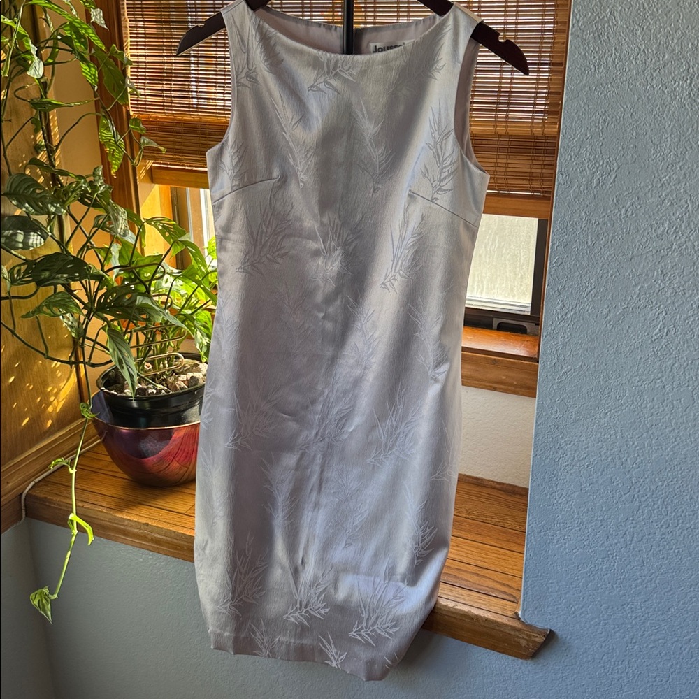 90’s/Y2K Cocktail Silk Silver party dress SZ 6
